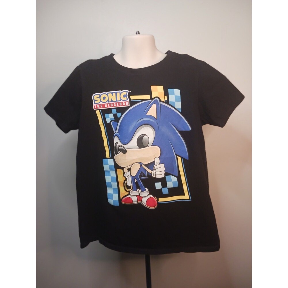 Funko Sonic The Hedgehog Black T-Shirt  Size M (7-8)